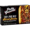 PHILLY GOURMET Steaks, 100% Pure Beef, Sliced