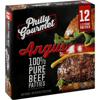 PHILLY GOURMET Beef Patties, 100% Pure, Angus, 1/3 Pound