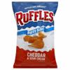 Ruffles Potato Chips, Cheddar & Sour Cream Flavored, Party Size!