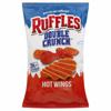 Ruffles Double Crunch Potato Chips, Hot Wings Flavored