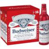 BUDWEISER Beer  12/16 oz aluminum bottles