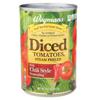Wegmans Diced Steam Peeled Tomatoes with Chili Style Seasoning