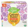 Wegmans Organic Creamy Cashew Butter Squeeze Pouch Box, FAMILY PACK