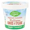 Wegmans Organic Multigrain Oats & Flax Instant Oatmeal, Apple Cinnamon