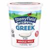 Stonyfield Yogurt, Whole Milk, Organic, Plain, Greek