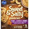 Kroger® Sweet & Salty Peanut Cashew & Caramel Granola Bars, 6 ct / 1.23 oz