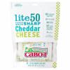 Cabot Lite 50 Cheese Bars, Premium White Sharp Cheddar