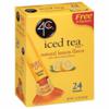4C Tea 2 Go Iced Tea Mix, Sugar Free, Natural Lemon Flavor