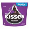 Hershey's Kisses Mildly Sweet Chocolate, Special Dark, Family Pack