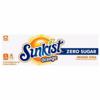 Sunkist Soda, Zero Sugar, Orange, 12 Pack