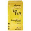 Wegmans Just Tea Tea Bags, Lemon Ginger Herbal