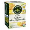 Traditional Medicinals Herbal Supplement, Organic, Ginger with Chamomile, Caffeine Free, Tea Bags