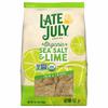 LATE JULY® Snacks Late July Tortilla Chips, Organic, Sea Salt & Lime, Thin & Crispy