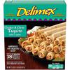 Delimex Chicken & Cheese Large Flour Taquitos Frozen Snacks, 18 ct Box