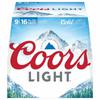 Coors Light Beer 9/16 oz aluminum bottles