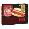 Ball Park Prime Beef Hot Dogs, Bun Size Length, 4 Count