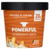 Powerful Overnight Oats Peaches & Cream