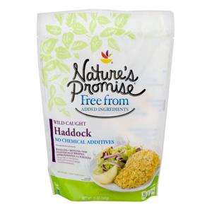 Nature's Promise Free from Haddock Fillets Wild-Caught - apx 3-4 ct Frozen