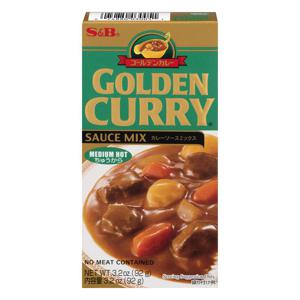 S&B Golden Curry Sauce Mix Medium Hot