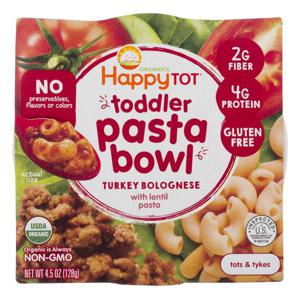 Happy Tot Organics Pasta Bowl Turkey Bolognese with Lentil Pasta Organic