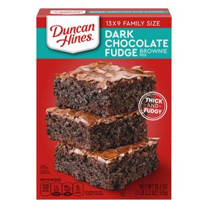 Duncan Hines Brownie Mix Dark Chocolate Fudge Family Size