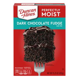 Duncan Hines Classic Cake Mix Dark Chocolate Fudge