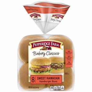 Pepperidge Farm Bakery Classics Sweet Hawaiian Hamburger Buns