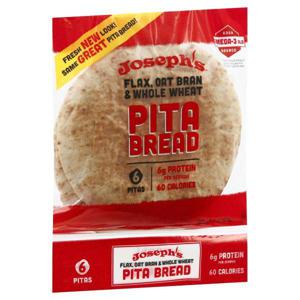 Joseph's Pita Bread, Flax, Oat Bran & Whole Wheat