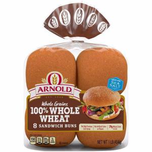 Arnold Whole Grains 100% Whole Wheat Sandwich Buns