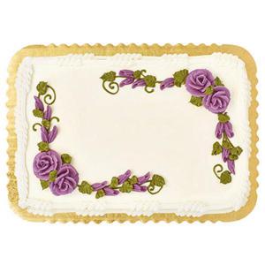 Wegmans 1/4 Sheet Gold with  Buttercreme