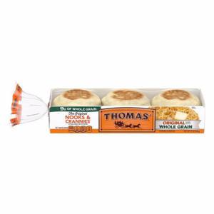 Thomas English Muffins, Original, Whole Grain