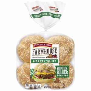 Pepperidge Farm Farmhouse Hearty White Hamburger Buns