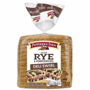 Pepperidge Farm Bread, Rye & Pumpernickel, Jewish, Deli Swirl