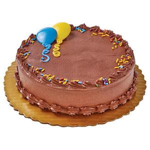 Wegmans Gold Cake w/ Chocolate Buttercream Round