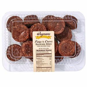 Wegmans Fudgy & Chewy Brownie Bites with Chocolate Chips