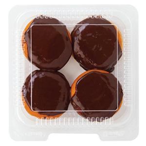 Wegmans Chocolate Iced White Cream Donuts 4 pk