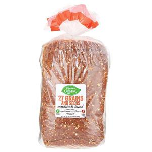 Wegmans Organic 27 Grains & Seeds Sandwich Bread, Full Loaf