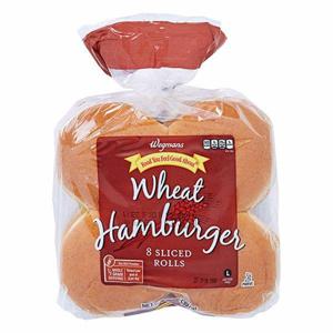 Wegmans Wheat Hamburger Rolls, 8 Sliced Rolls