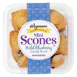 Wegmans Scones, Mini, Wild Blueberry