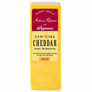 Wegmans 12 Month Aged Orange Cheddar Cheese- Mild