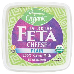 Wegmans Organic Cheese, Feta, in Brine, Plain