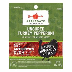 Applegate Naturals Pepperoni, Turkey, Uncured