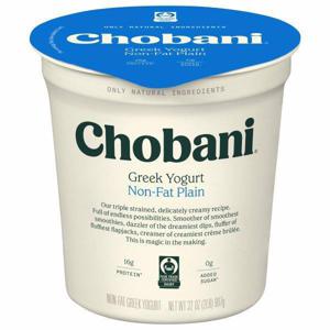 Chobani Yogurt, Greek, Non-Fat, Plain