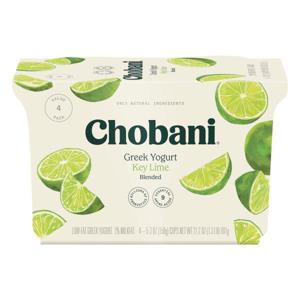 Chobani Yogurt, Greek, Low-Fat, Key Lime, Value 4 Pack