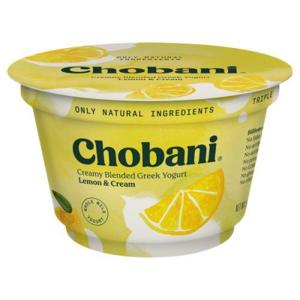 Chobani Yogurt, Greek, Creamy Blended Lemon & Cream