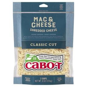 Cabot Cheese Mac & Cheese Shredded Cheese