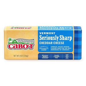 Cabot Cheese Cheese, Seriously Sharp Yellow Cheddar Bar