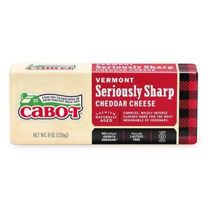 Cabot Cheese Cheese, Seriously Sharp White Cheddar Bar