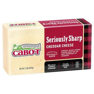 Cabot Cheese Cheese, Seriously Sharp White Cheddar