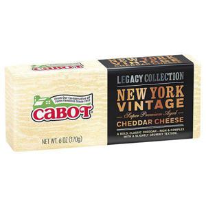 Cabot Cheese Cheese, NY Vintage Cheddar Bar